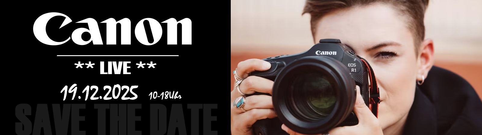 Canon LIVE bei Foto Wolf am 19.12.2025 von 10-18Uhr