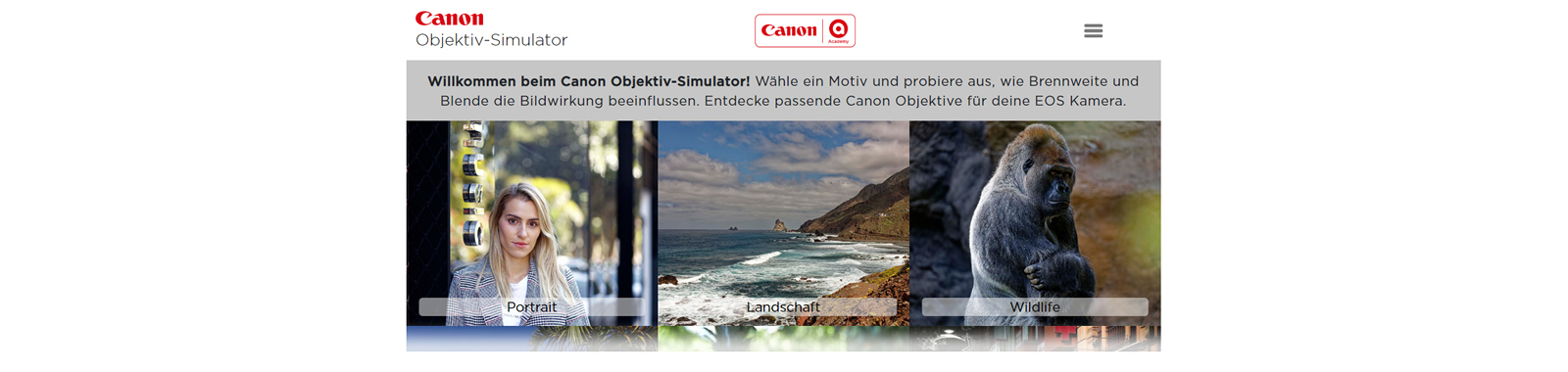 Canon Objektivsimulator 