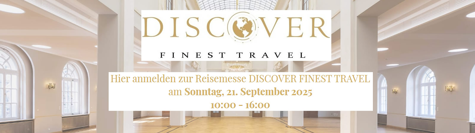 21.September im Löwensaal  - Discover finest Travel mit Foto Wolf 