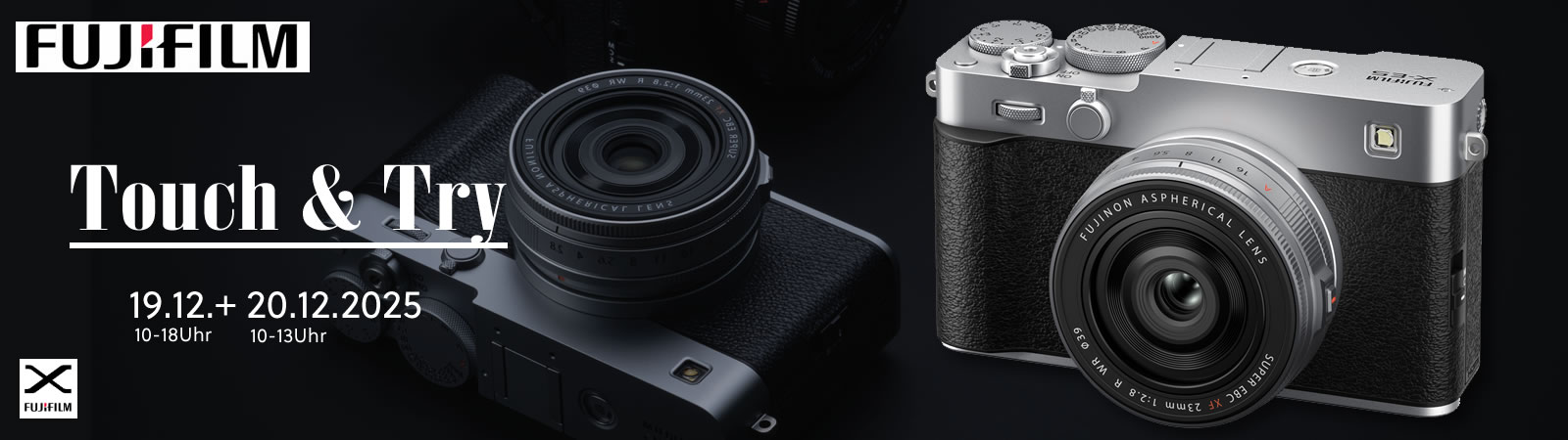 Fujifilm live bei Foto Wolf am 19. und 20.Dezember
