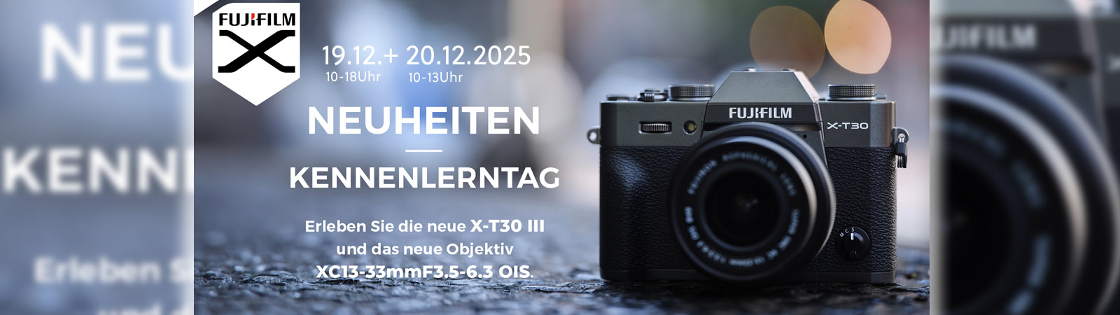 Fujifilm live bei Foto Wolf am 19. und 20.Dezember