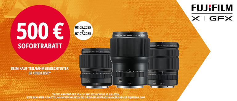 Fujifilm GF Lens Sofortrabattaktion bis 07.07.2025