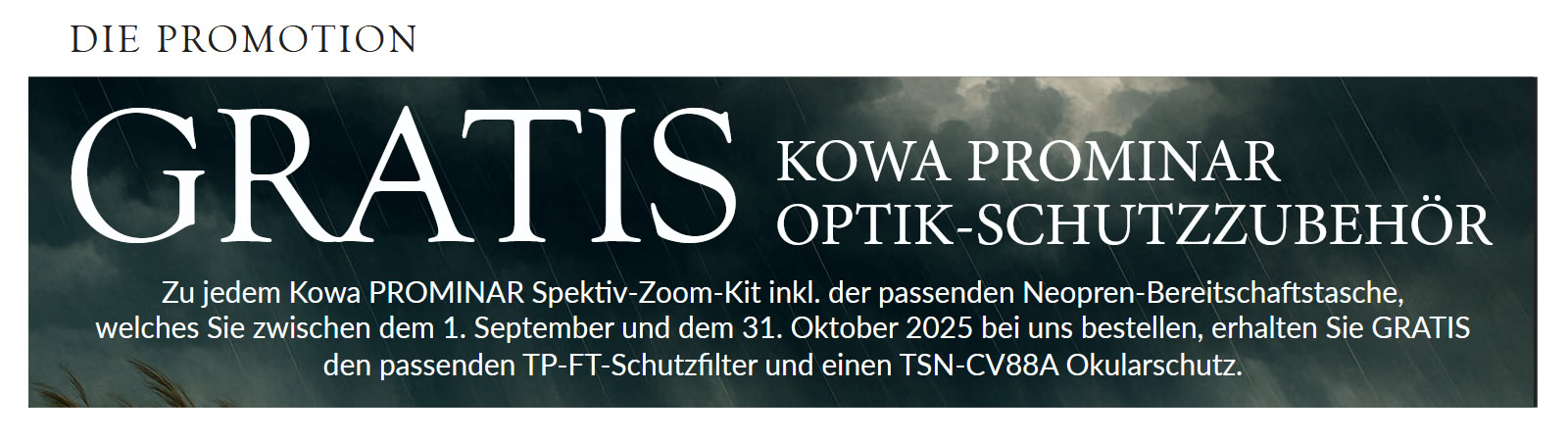 Kowa Spektiv Aktion von 01.09. bis 31.10.2025