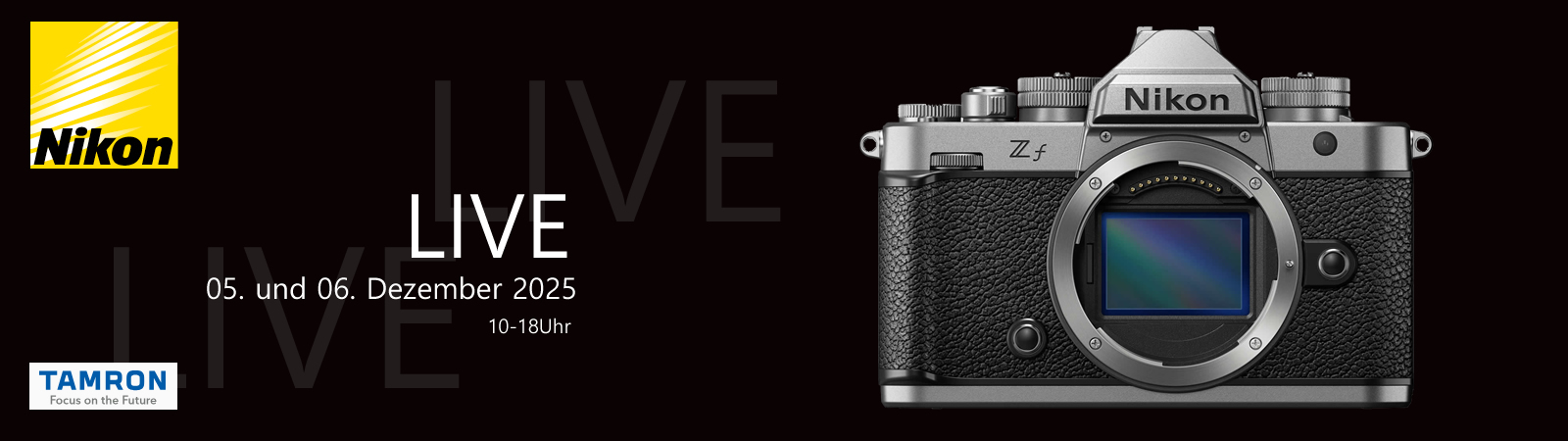 Am 5. und 6. Dezember ist Nikon wieder bei Foto Wolf - Vorführungen, Reinigungen, Fachberatung