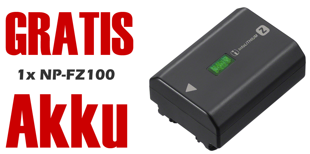 Sony NP-FZ100 Akku Zugabe bis 04.04.2026