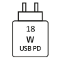 Preview: benötigter USB-Ladeadapter - dieser ist nicht im Lieferumfang enthalten