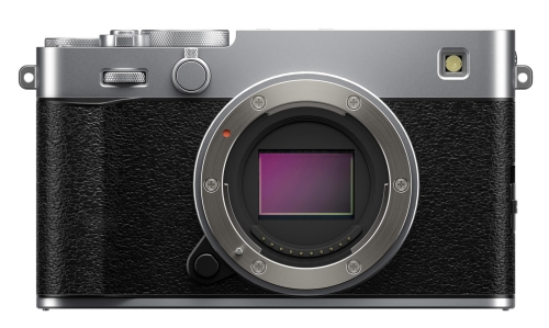 Fujifilm X-E5 Frontansicht Silber