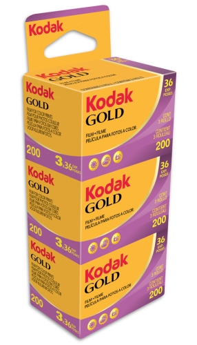 Kodak Gold 200/36 Kleinbildfilm 3er Pack