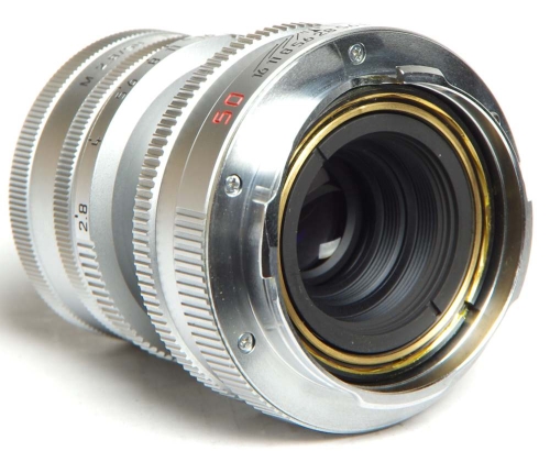 Leica Elmar-M 50mm/F2,0 silbern verchromt Version 11823 *gebraucht*