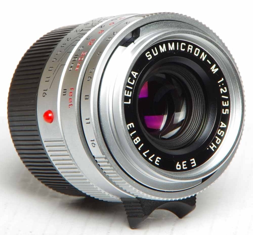Leica Summicron-M 35mm/F2,0 ASPH. silbern verchromt Version 11882 *gebraucht*