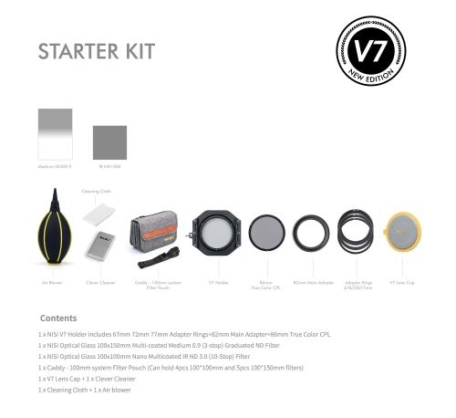 NiSi V7 Starter Kit 100mm Rechteckfiltersystem