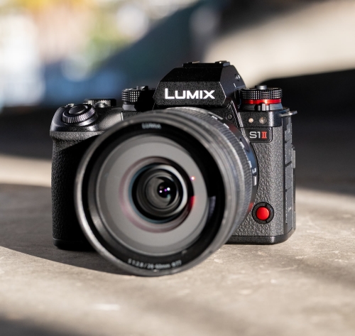 Anwendungsbeispiel Panasonic S1 II mit Objektiv ( Objektiv nicht im Lieferumfang enthalten )