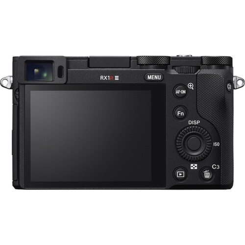 Sony RX1R Mark III Rückansicht mit Display und Sucher