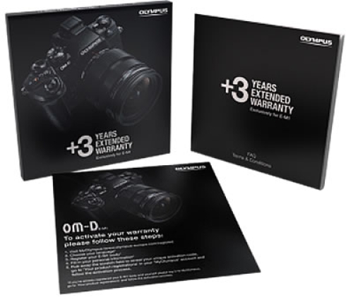 Olympus 3 Jahre Zusatz-Gewährleistung für OM-D