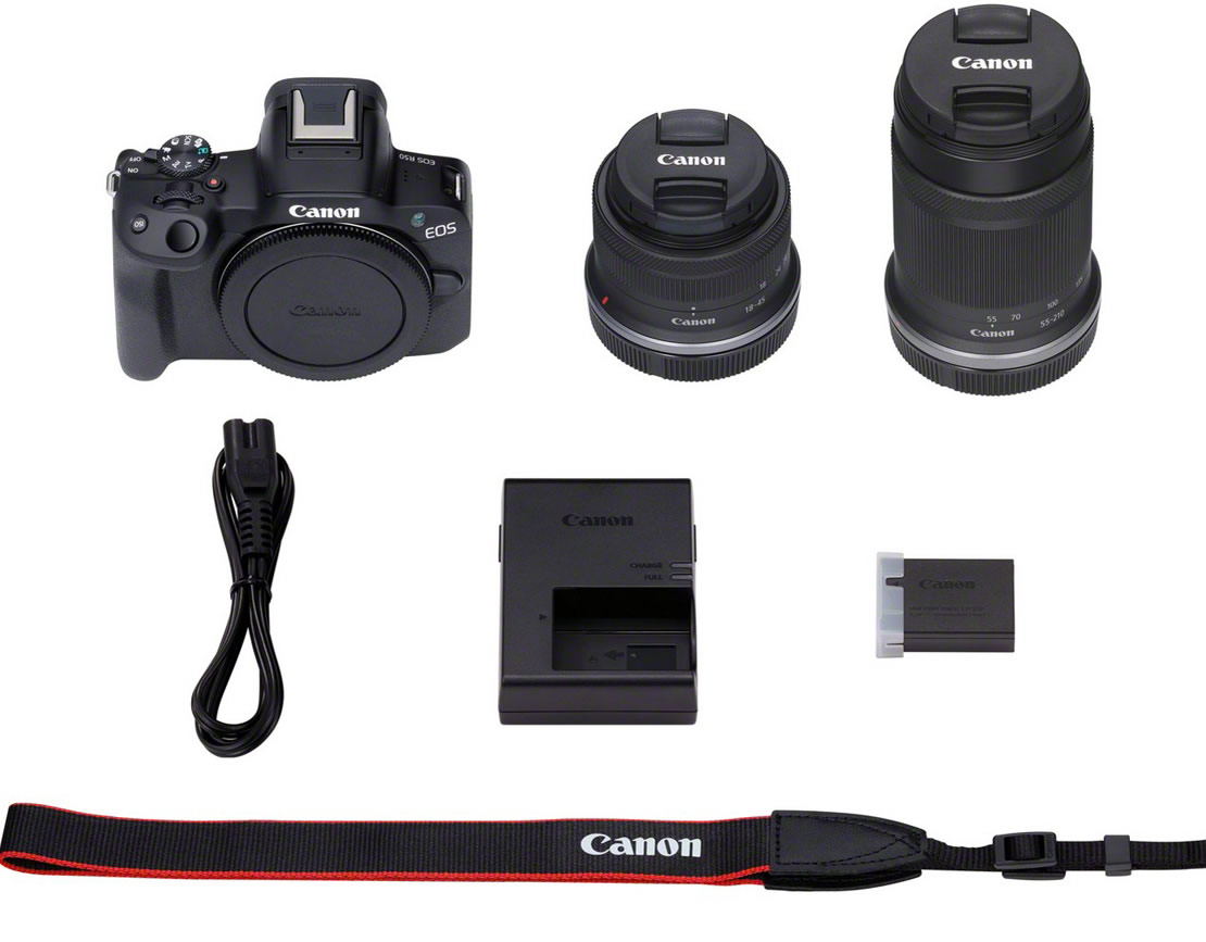 und IS STM Tradition STM Kit mit - mm 18-45mm Einsteiger- RF-S Fotofachgeschäft EOS 55-210 Systemkamera + für R50 Vlogger IS Canon