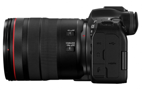 Canon R6 Mark III Kit mit 24-105 f4,0 Ansicht von links