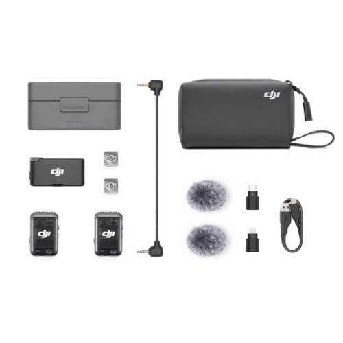 DJI MIC 2 Funkmikrofonsystem (2 TX + 1 RX + Charging Case) 2 Sender + 1 Empfänger