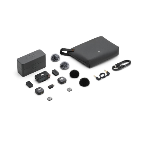 DJI MIC 3 Funkmikrofonsystem (2 TX + 1 RX + Charging Case) 2 Sender + 1 Empfänger