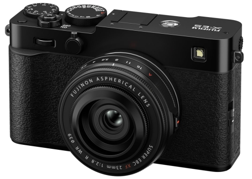 Fujifilm X-E5 Front links schwarz