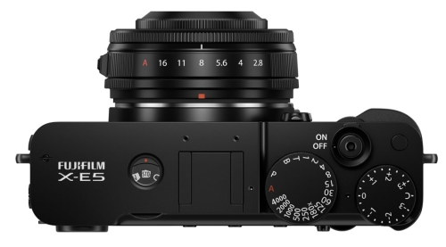 Fujifilm X-E5 Topansicht Schwarz