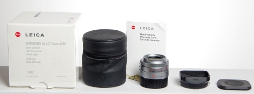 Leica Summicron-M 35mm/F2,0 ASPH. silbern verchromt Version 11882 *gebraucht*