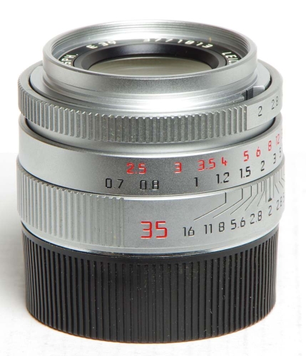 Leica Summicron-M 35mm/F2,0 ASPH. silbern verchromt Version 11882 *gebraucht*