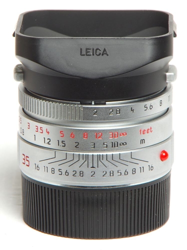 Leica Summicron-M 35mm/F2,0 ASPH. silbern verchromt Version 11882 *gebraucht*