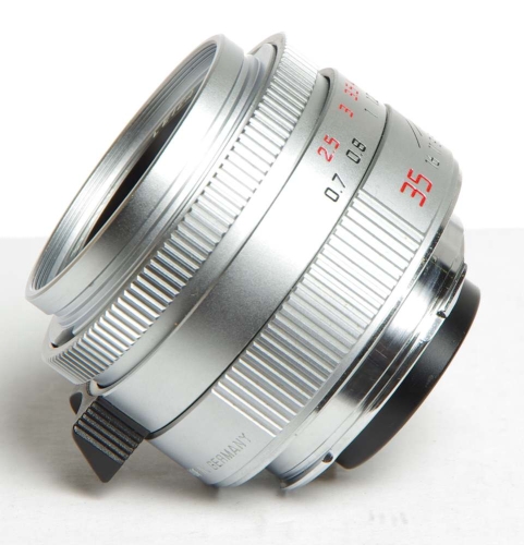 Leica Summicron-M 35mm/F2,0 ASPH. silbern verchromt Version 11882 *gebraucht*
