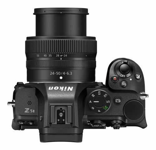 Nikon Z5 II Topansicht mit Programmwahlrad