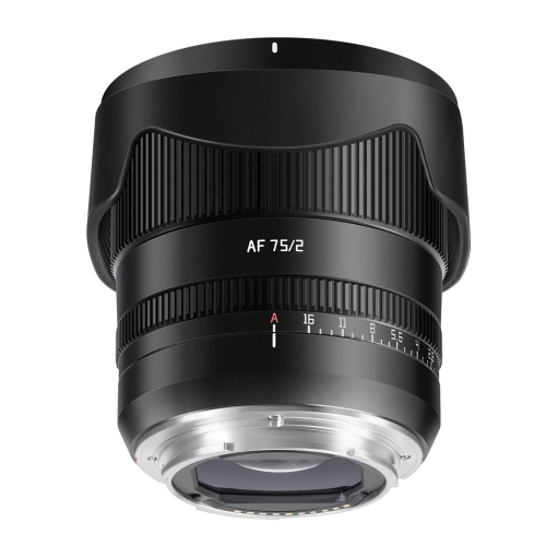 TTArtisan AF75mmF2,0 Ansicht mit E-Mount